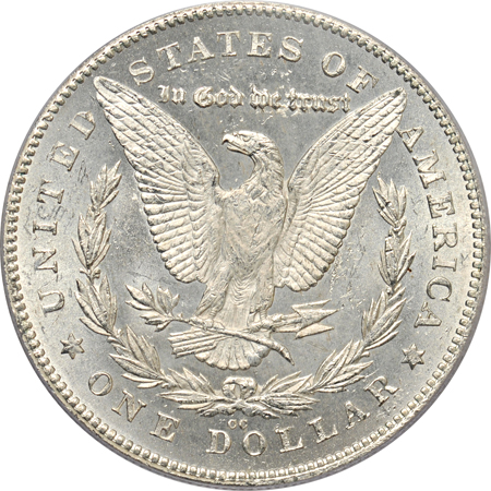 1880-CC 80/79, Reverse of 1878 (VAM-4, Top 100). PCGS MS-63.