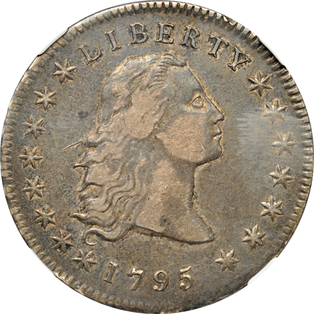 1795 3 Leaves (BB-27, B-5, R.1). NGC XF-40.