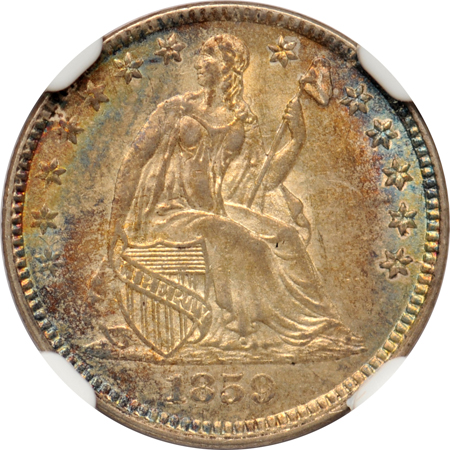 1859 (Valentine-1) NGC MS-64.