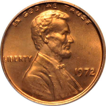 1972 Doubled Die Obverse. PCGS MS-66RD.