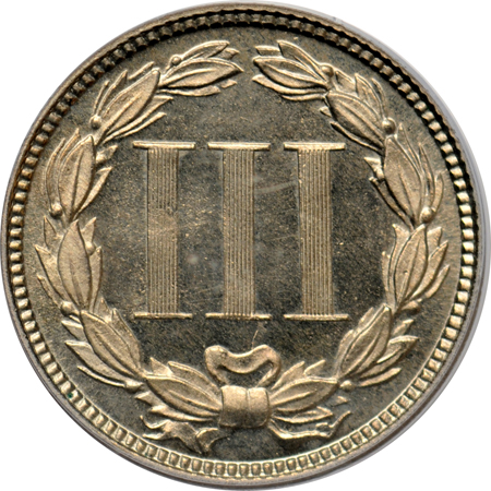 1870 (P02, plate coins) PCGS PF-65.