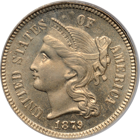 1879 (P02a, plate coin) PCGS PF-64.