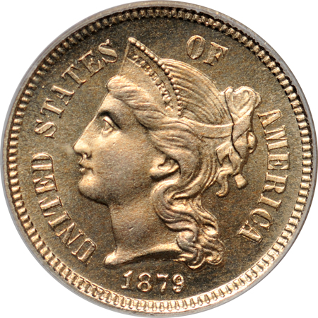 1879 (P02a, plate coin) PCGS PF-65.