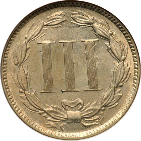 1887 (B01f, plate coin) ANACS MS-62.