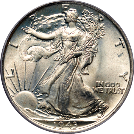 Eight 1943 PCGS MS-66.