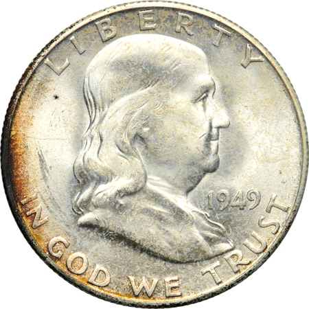 Two complete Franklin half-dollar albums in Whitman 9425 albums.