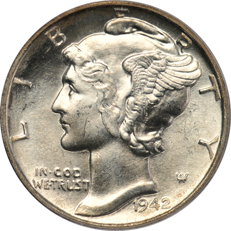 Seventeen 1942-D PCGS MS-66FB.