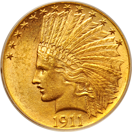 1911 PCGS MS-62.