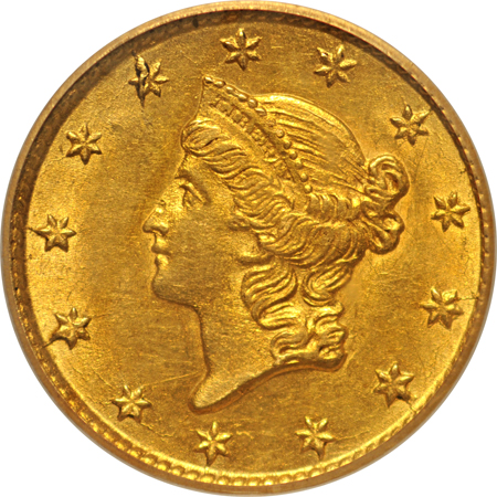 1854 Type 1. PCGS AU-58.