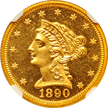 1890 NGC PF-65 CAMEO CAC.