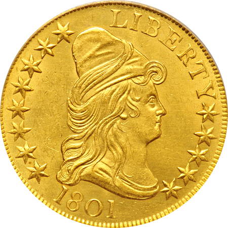 1801 (BD-2) PCGS MS-62.