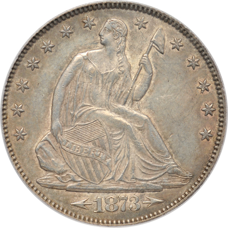 1873-CC Arrows. PCGS MS-61.