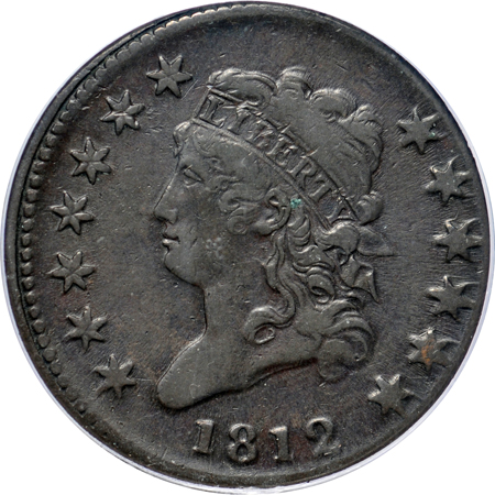 1812 small date (S-291, R.2) PCGS VF-30.