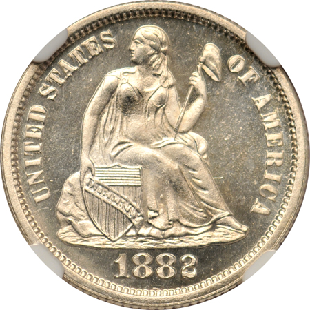 1882 NGC PF-66 CAMEO CAC.