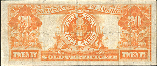 1922 $20.00 Star.  F.