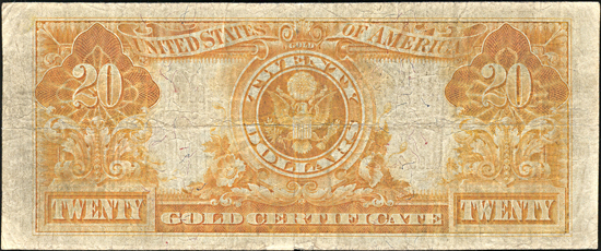 1905 $20.00 technicolor.  F.