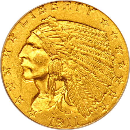 1911 PCGS MS-62.