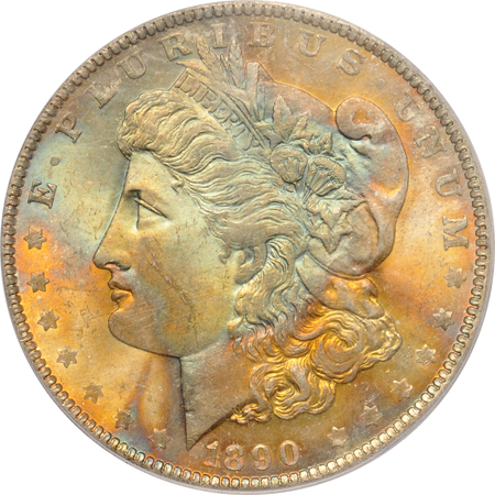 1880-O PCGS MS-63, and an 1890-O PCGS MS-64.