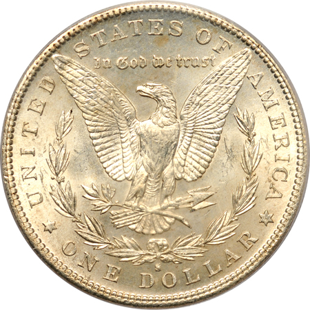 1886-S PCGS MS-65 (green label).