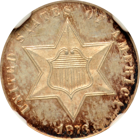 1873 "closed 3" NGC PF-64.