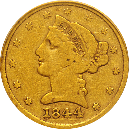 1844-D PCGS F-12.