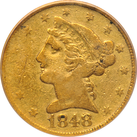 1848-D PCGS VF-20.