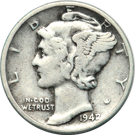 Complete collection of Mercury dimes in a Whitman 1913 album.