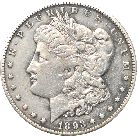 Collection of Morgan dollars 1891 through 1898 Philadelphia (no 1892-CC, 1893, or 1893-S).