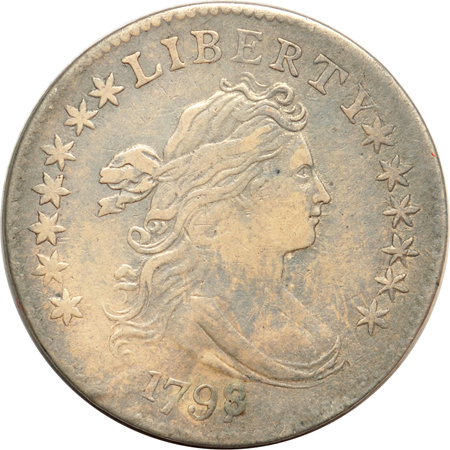 1798/7 16 Stars (JR-1, R.3). VF details/cleaned/holed/plugged.