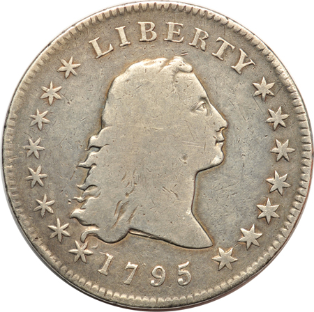 1795 (B-2, R.1) 2 Leaves. VG details/obverse repaired.