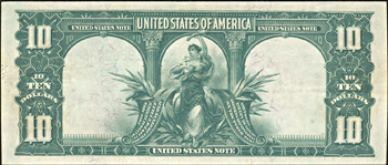 1901 $10.00.  VF.