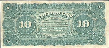 1886 $10.00.  VF.