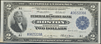 1918 $2.00 Boston.  PCGS CHCU-63.