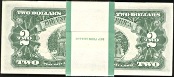 Pack of 98 1963-A and two 1963 $2.00 star notes.  CU.