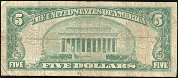 1929 $5.00. Minneapolis, MN Charter# 12115 Ty. 1. F.