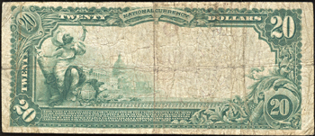 1902 $20.00. Boise, ID Charter# 3471 Blue Seal. F.