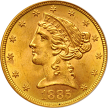 1885-S PCGS MS-64.