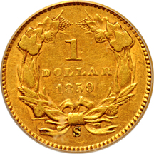 1859-S PCGS XF-45.