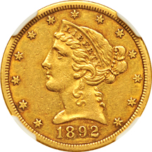 1892-CC NGC AU-50.