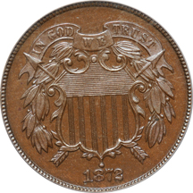 1872 PCGS PF-65 BN CAC.