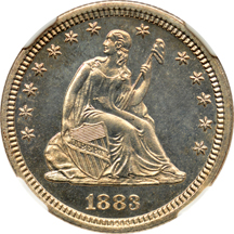 1883 NGC PF-66 Cameo.