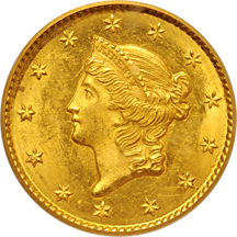 1849 Closed Wreath. PCGS MS-63.