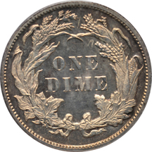 1890 PCGS PF-64.