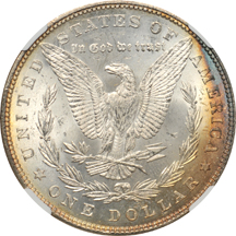 1878 7TF REVERSE OF 1879. NGC MS-64 CAC.