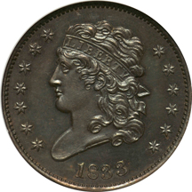 1833 NGC PF-64 BN.