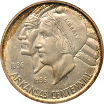 1938-S Arkansas. PCGS MS-66.