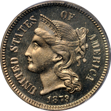 1879 PCGS PF-65 (green label).