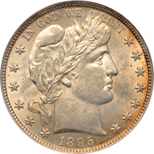 1895 PCGS AU-58.