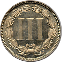 1870 (P02, plate coins) PCGS PF-65.