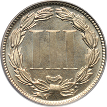 1877 (P01, plate coin) PCGS PF-65 (doily label).